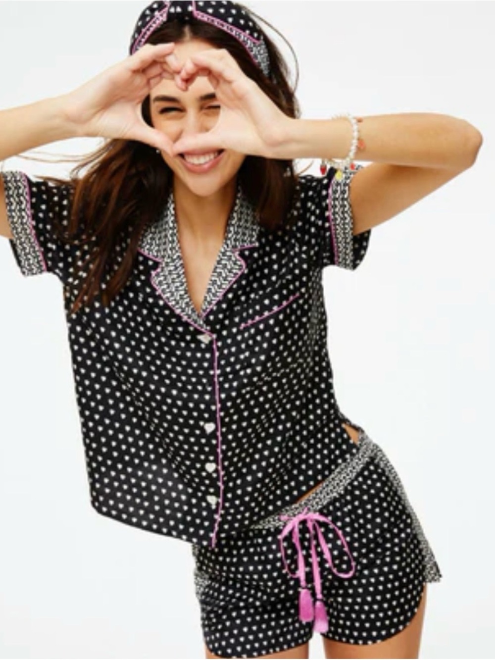 NWT Lele Sadoughi x Roller Rabbit Silk Blend Pajama Set